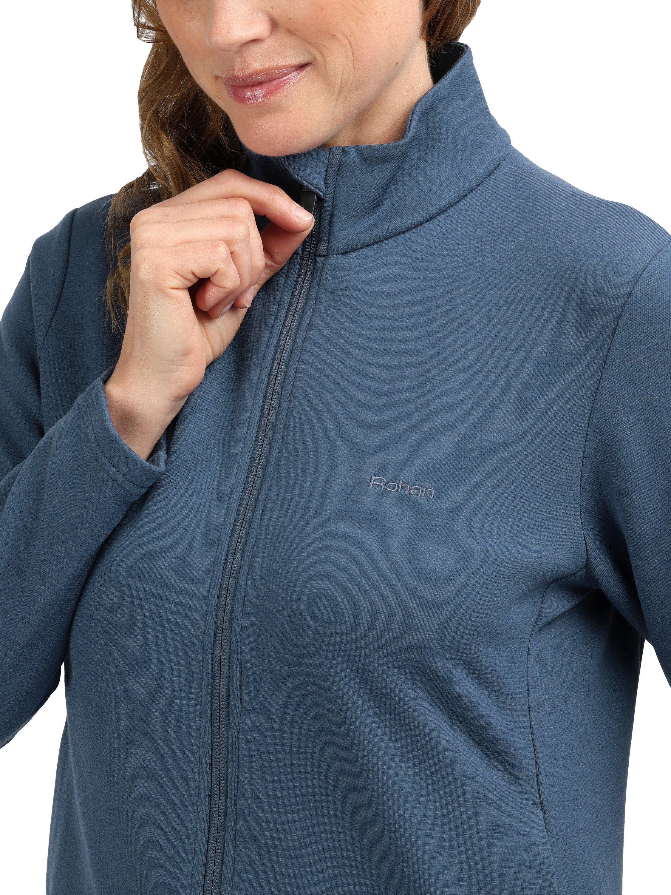 Product image 4 of 8, which shows Rohan Radiant Zip Fleece, Ocean Blue, XS