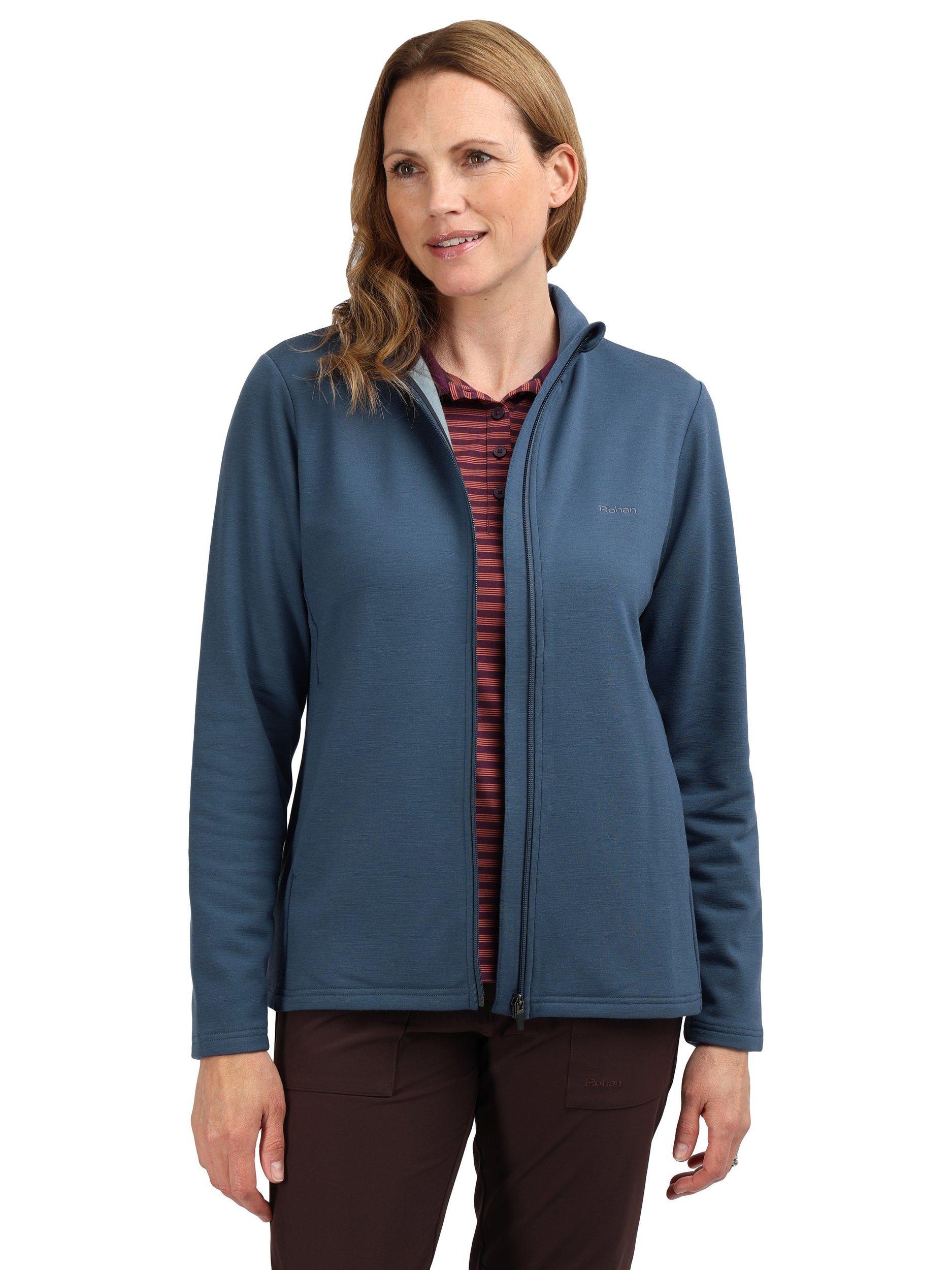 Product image 7 of 8, which shows Rohan Radiant Zip Fleece, Ocean Blue, XS