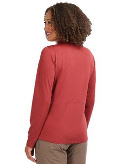 Rohan Women's Dale Long Sleeve Zip Neck Top - view 2, Arizona Red Marl