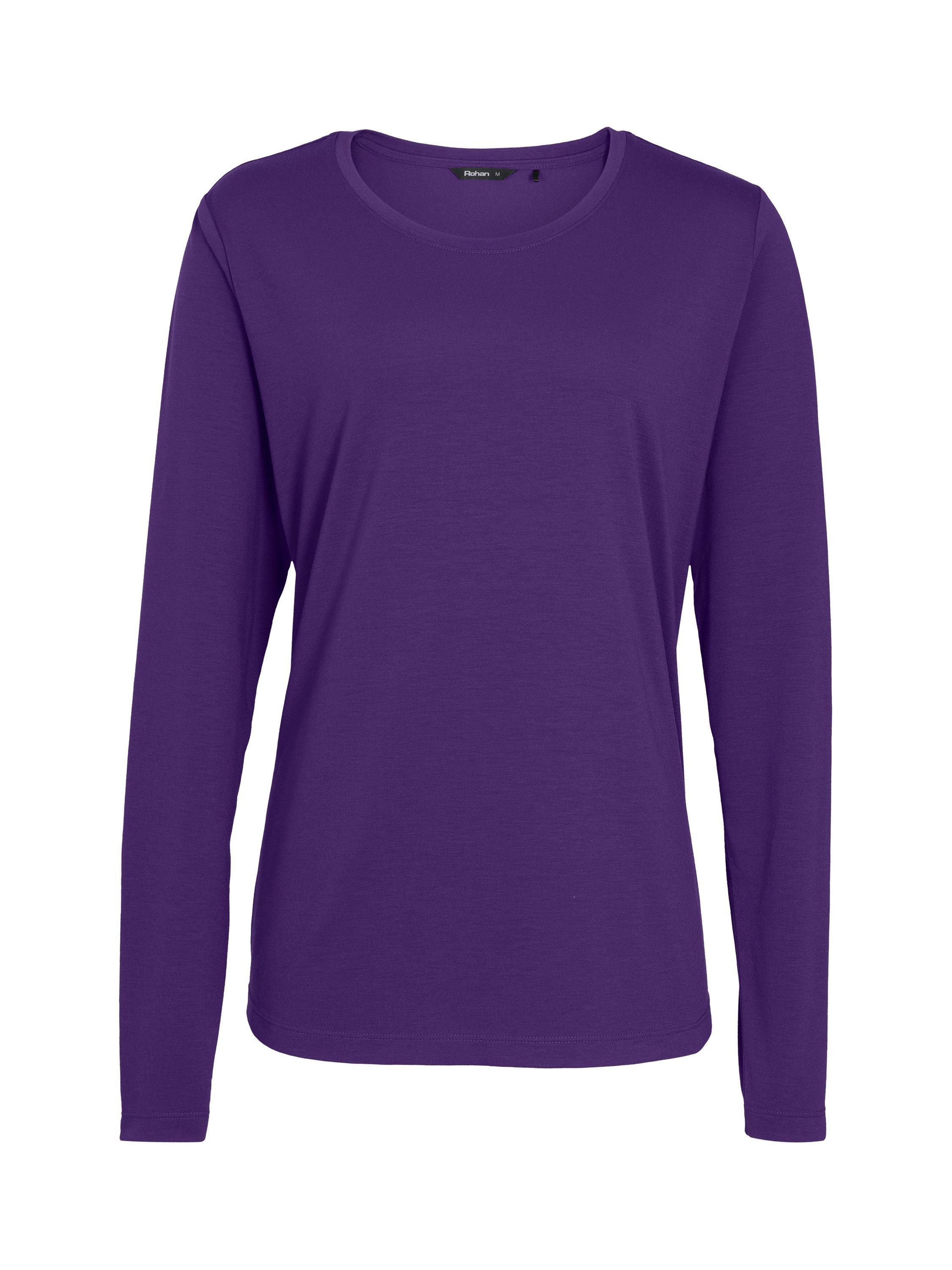 Product image 3 of 5, which shows Rohan Women's Global Long Sleeve T-Shirt, Aurora Purple, XS
