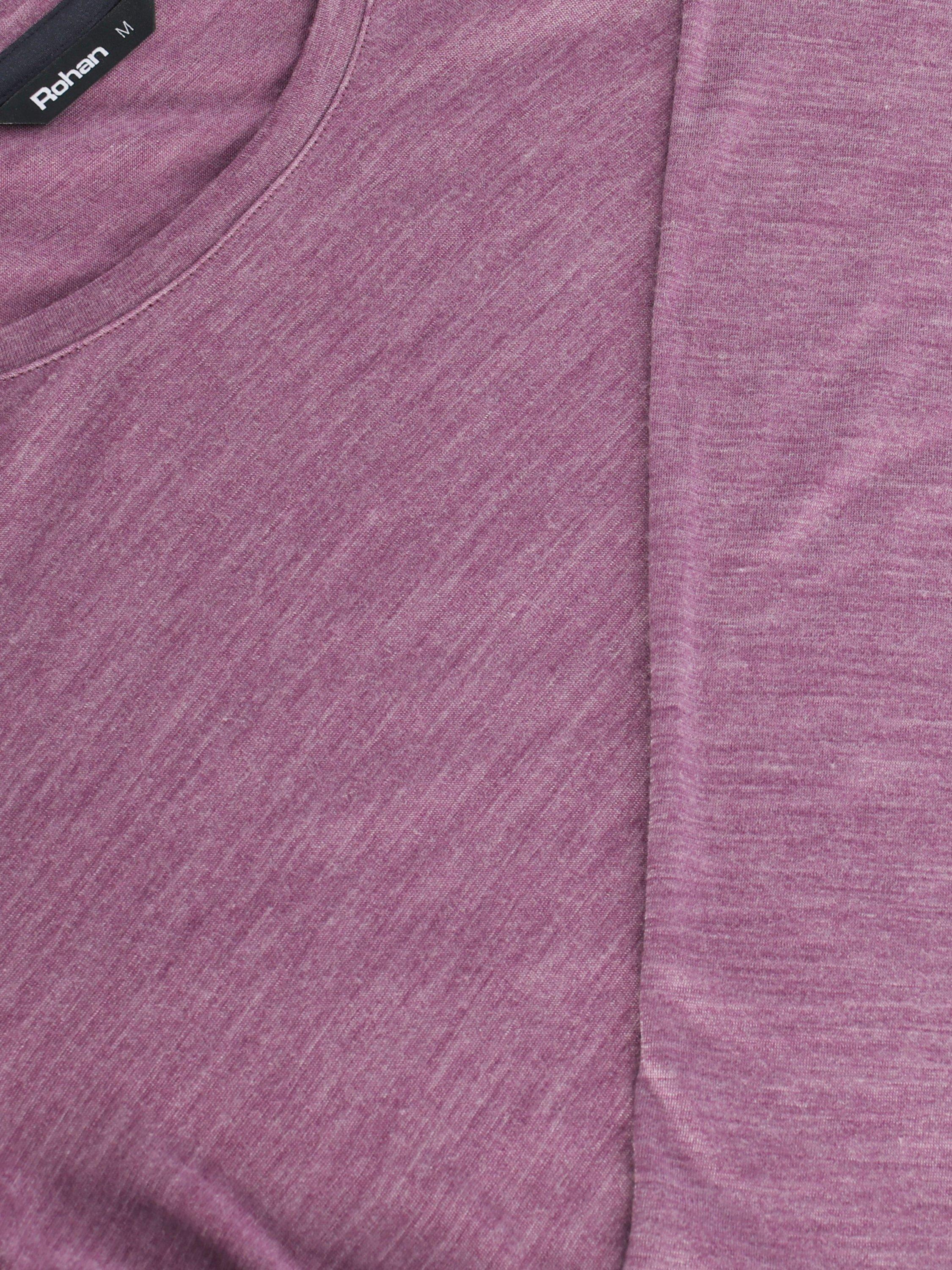 Product image 6 of 6, which shows Rohan Women's Merino Cool Wool Blend Long Sleeve Top, Haze Purple Marl, S