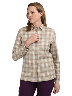 Rohan Women's Cove Long Sleeve Check Shirt, Cornish Sand