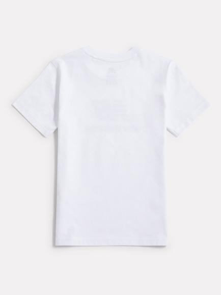New Balance Kids' Cotton Stacked Logo T-Shirt, Nb Bright White - view 2, Nb Bright White