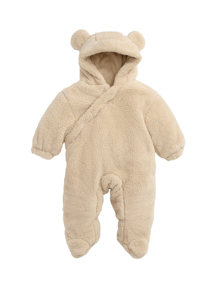 MORI Baby Borg Pramsuit, Taupe, Taupe