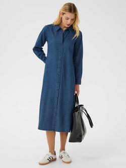 Part Two Esilyas Denim Shirt Dress, Mid Blue