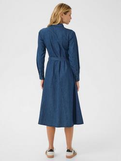 Part Two Esilyas Denim Shirt Dress - view 2, Mid Blue