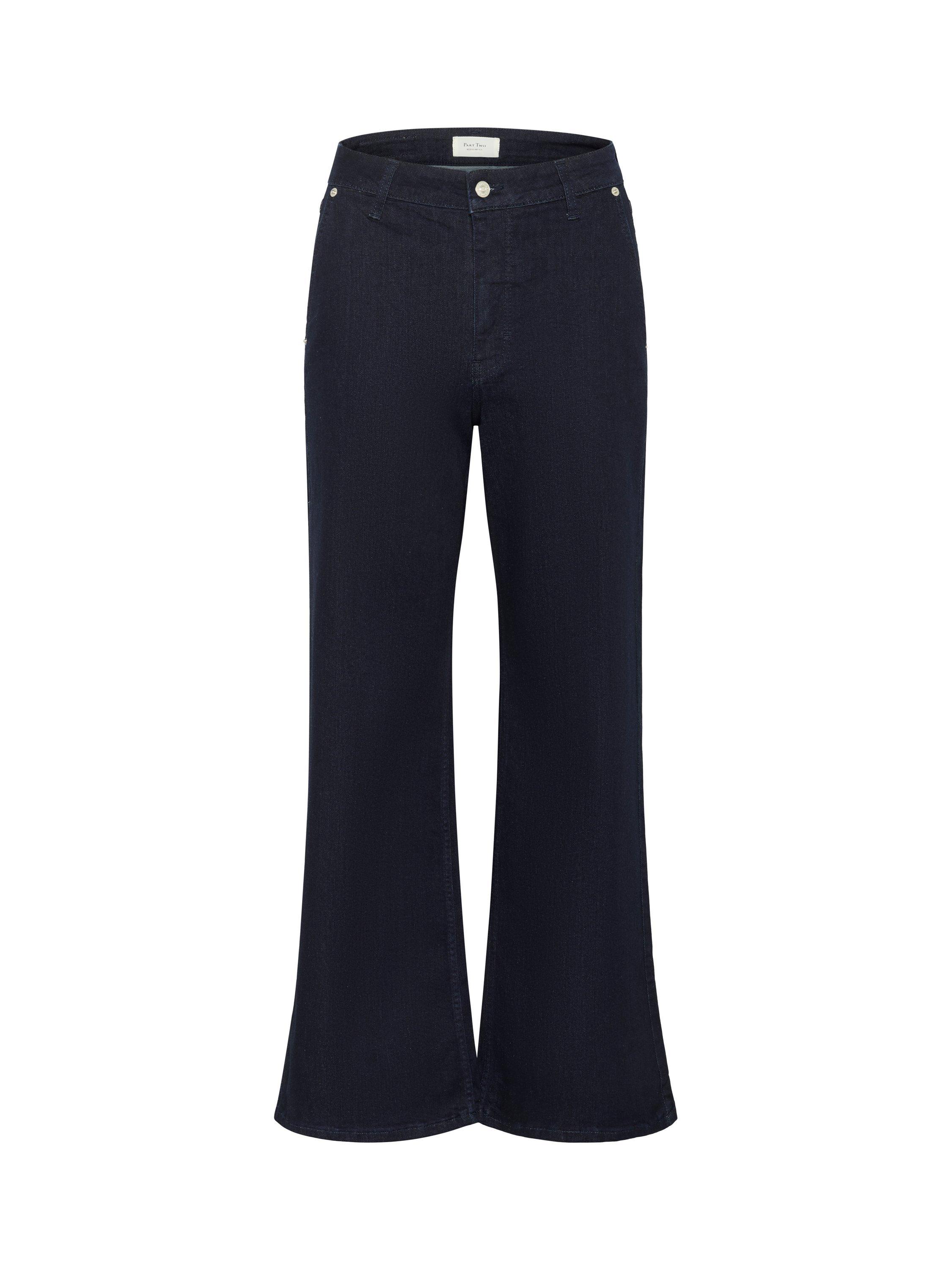 Product image 5 of 6, which shows Part Two Safina Wide Leg Jeans, Dark Blue, 27R
