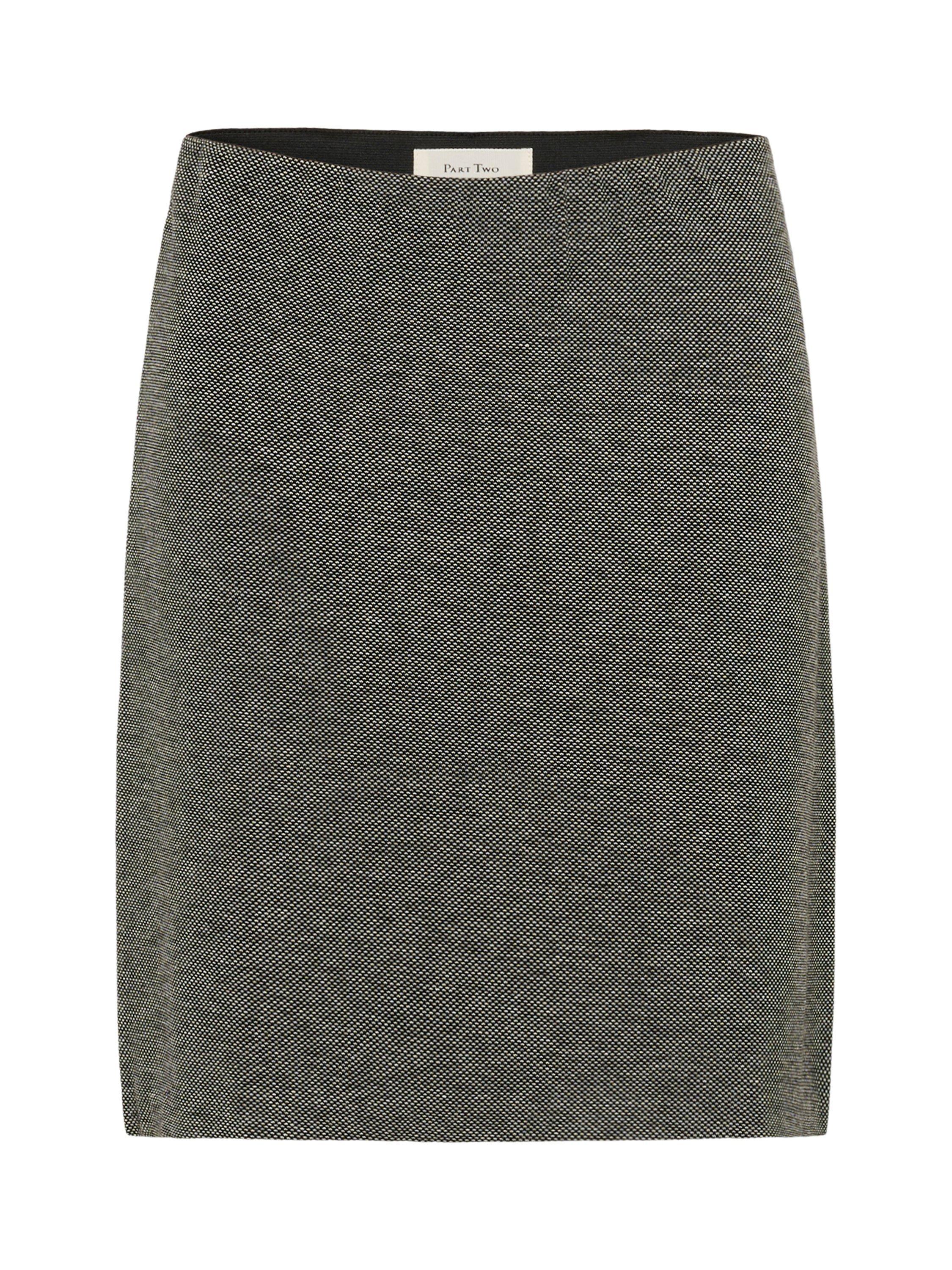 Product image 5 of 6, which shows Part Two Corinne Tailored Pencil Skirt, Salt/Pepper, XS