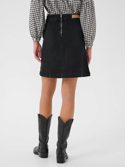 Part Two Saige Denim Skirt, Black - view 2, Black