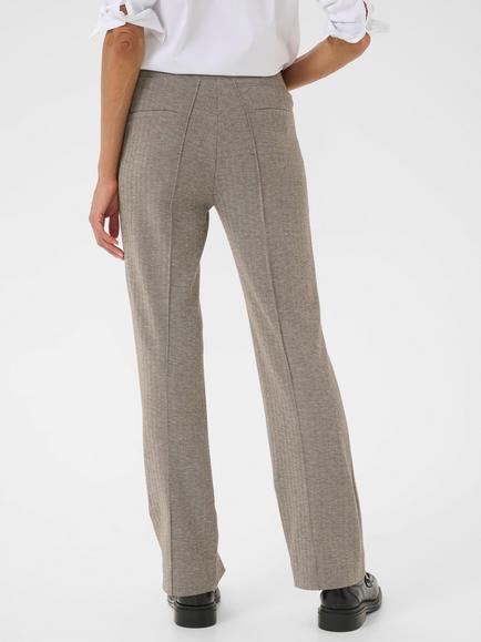 Part Two Pontas High Rise Herringbone Flared Trousers, Garnache - view 2, Garnache