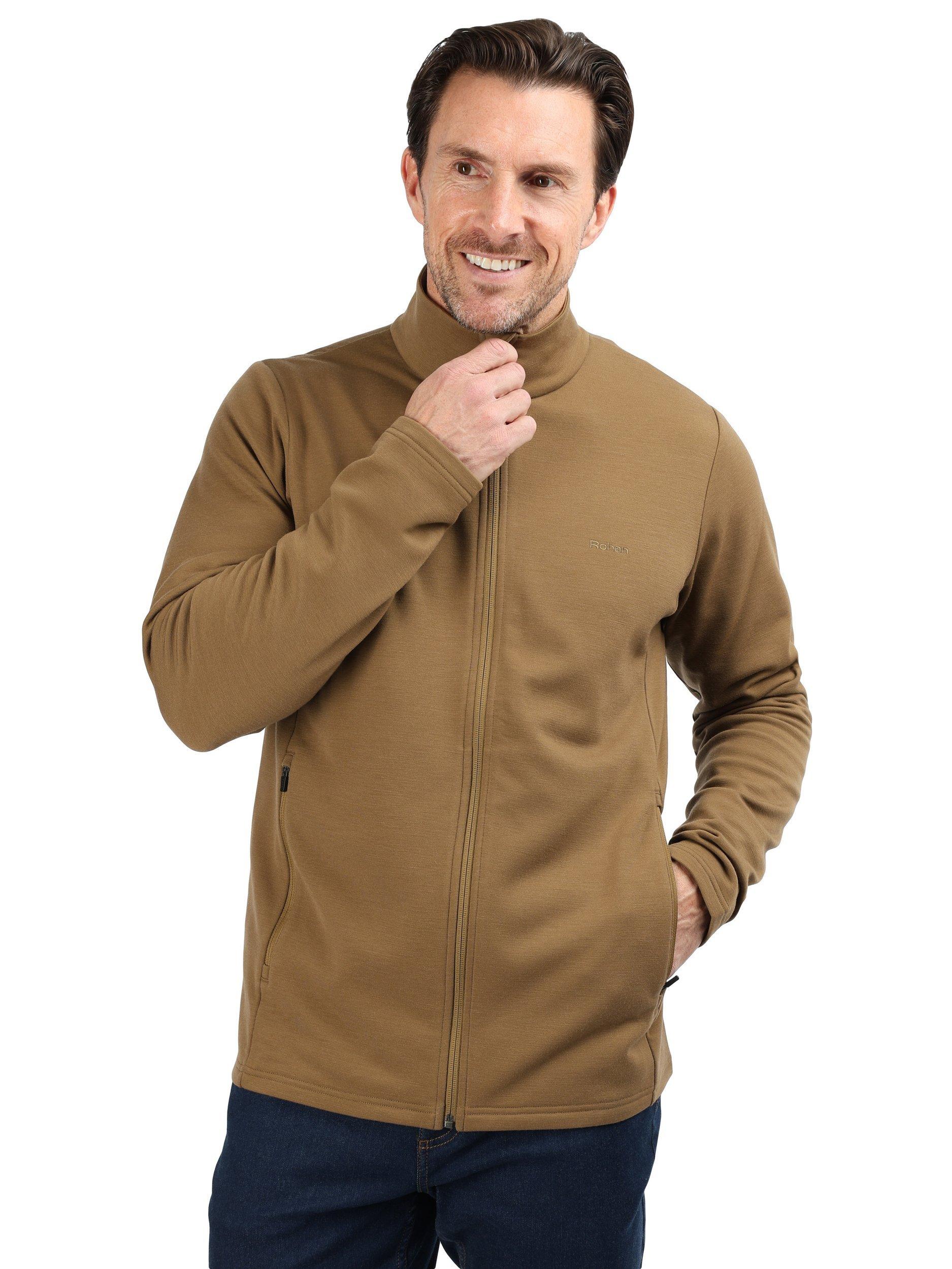 Product image 1 of 6, which shows Rohan Men's Radiant Wool Blend Jacket, Cedar Brown, S