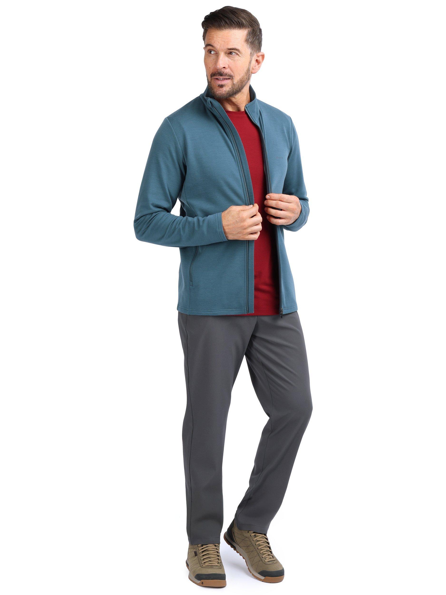 Product image 4 of 7, which shows Rohan Men's Radiant Wool Blend Jacket, Steel Blue, S