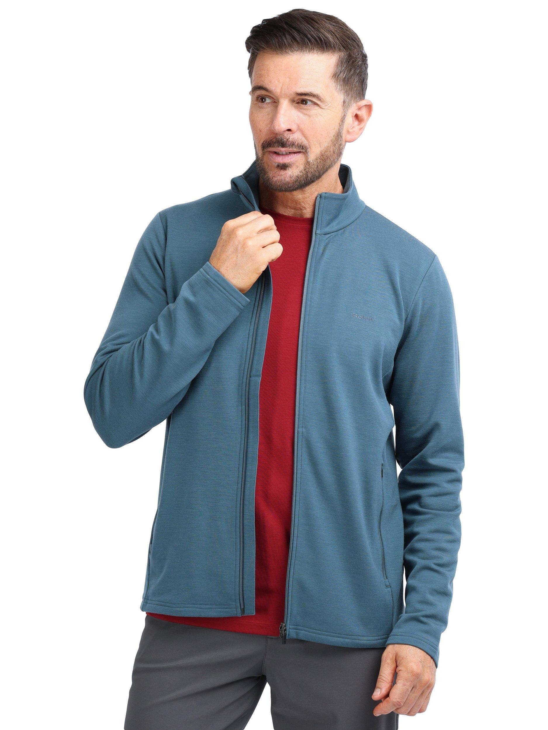 Product image 5 of 7, which shows Rohan Men's Radiant Wool Blend Jacket, Steel Blue, S
