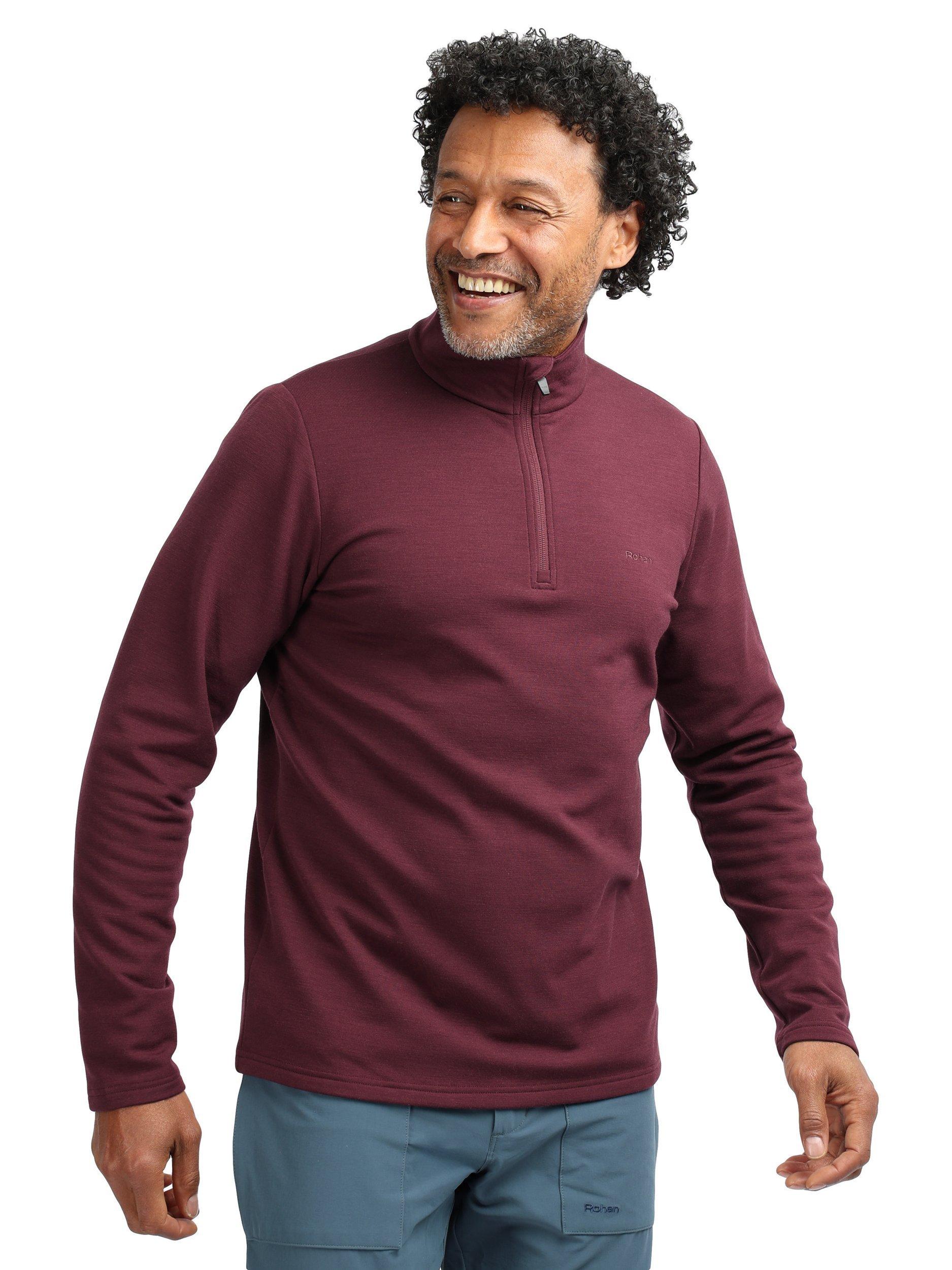 Product image 1 of 6, which shows Rohan Men's Radiant Wool Blend Jacket, Cayenne Purple, S