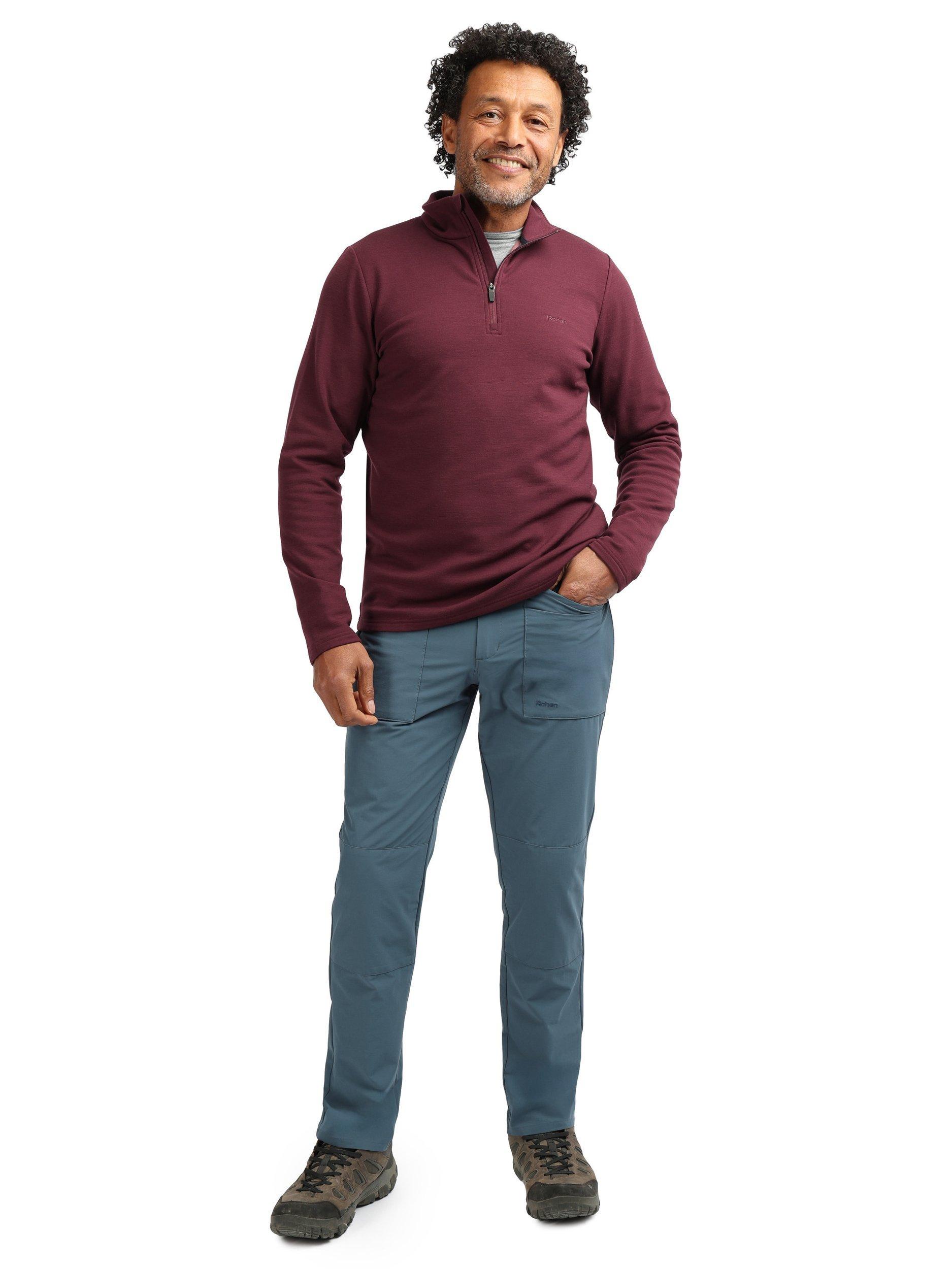 Product image 4 of 6, which shows Rohan Men's Radiant Wool Blend Jacket, Cayenne Purple, S