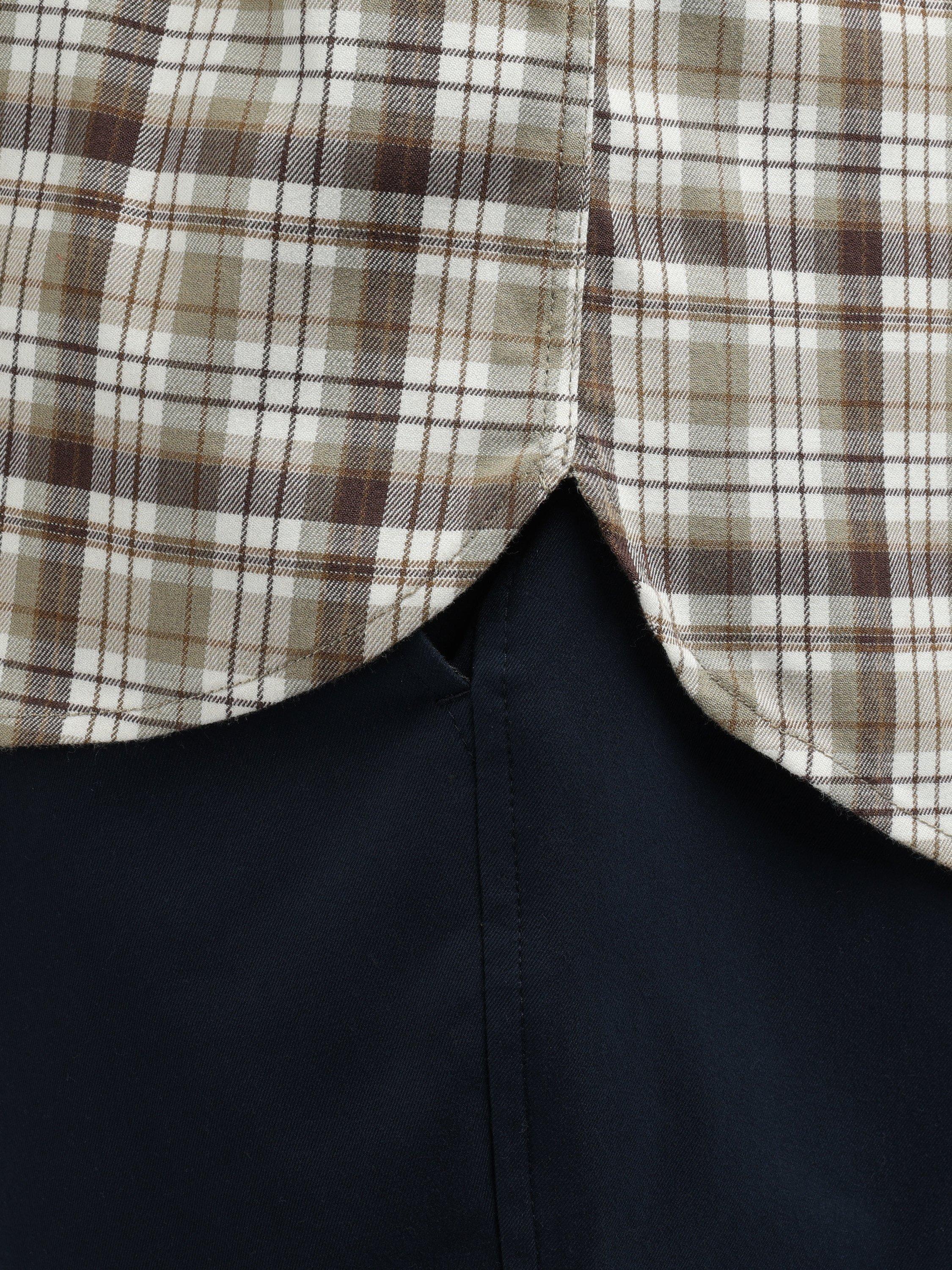 Product image 7 of 8, which shows Rohan Woolston Check Long Sleeve Shirt, Ecru/Brown, S