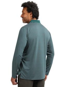 Rohan Shoreline Stripe Polo Shirt, Green - view 2, Green