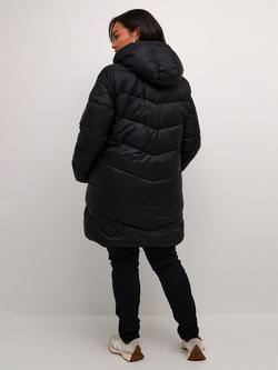 KAFFE KCsusanna Quilted Coat - view 2, Black Deep