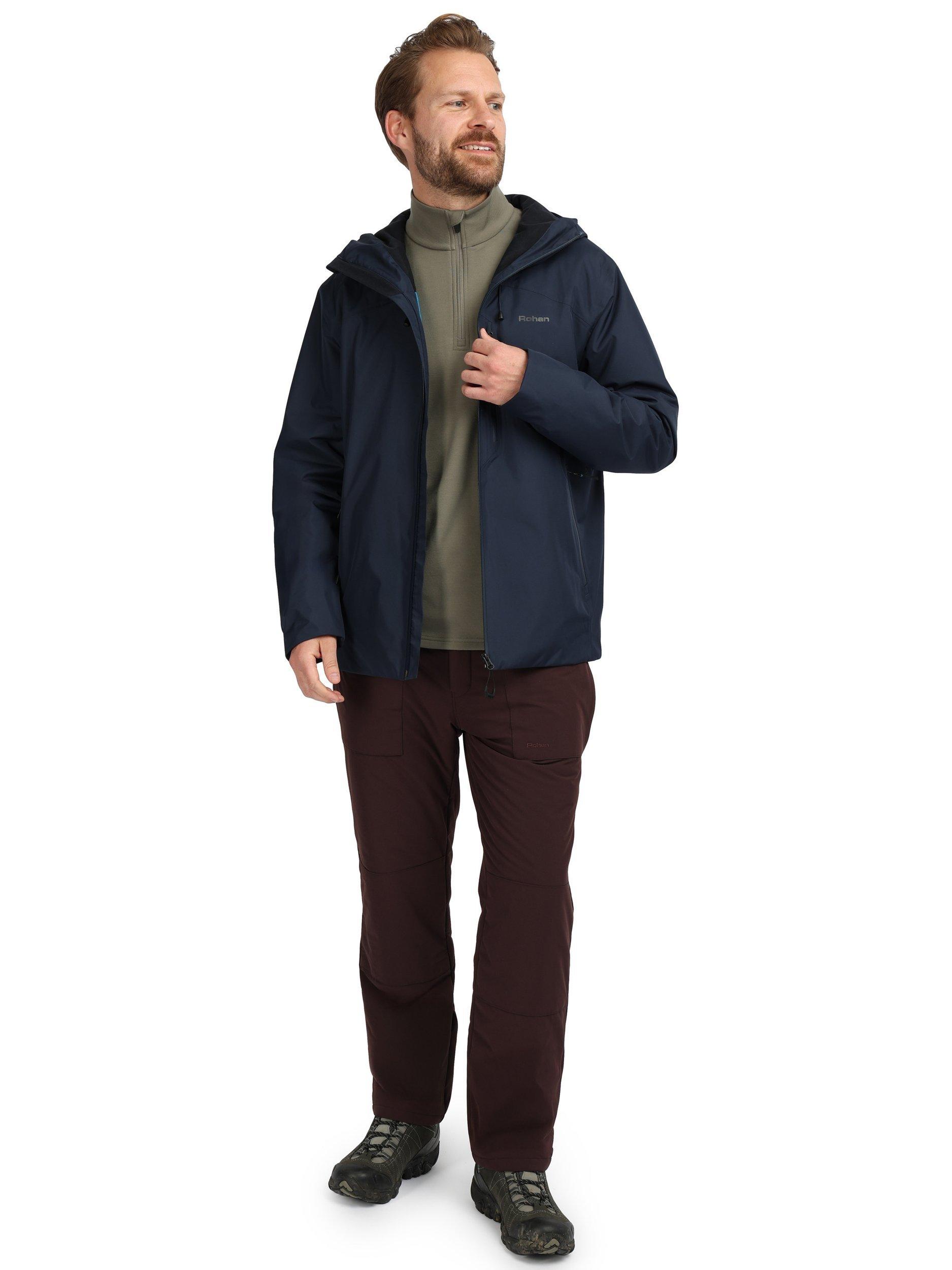 Product image 4 of 11, which shows Rohan Men's Altus Insulated Waterproof Jacket, True Navy, S