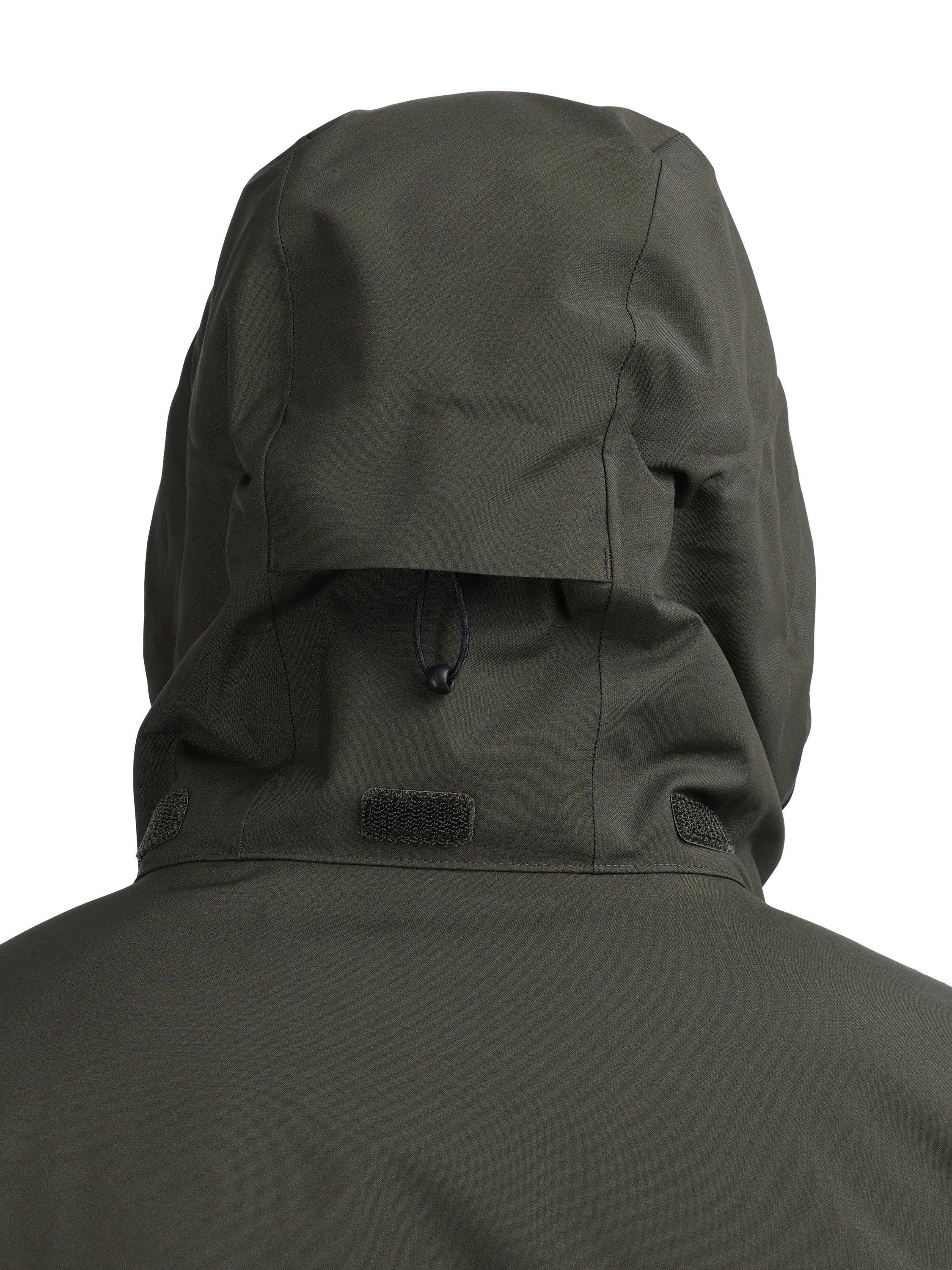 Product image 8 of 9, which shows Rohan Men's Lomond Packable Hood Waterproof Jacket, Tundra Brown, S
