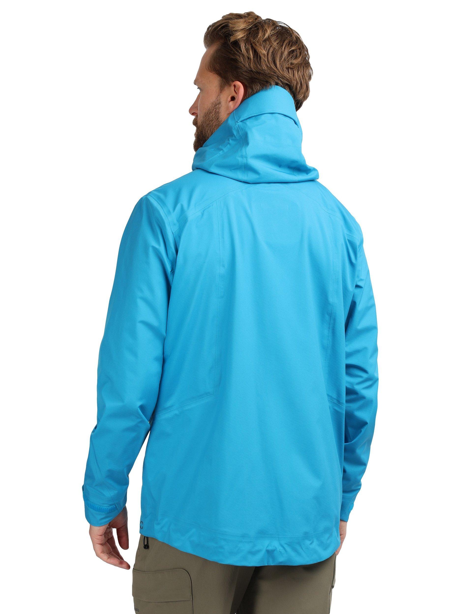 Product image 2 of 9, which shows Rohan Men's Valen Hooded Hiking Jacket, Polar Blue, S