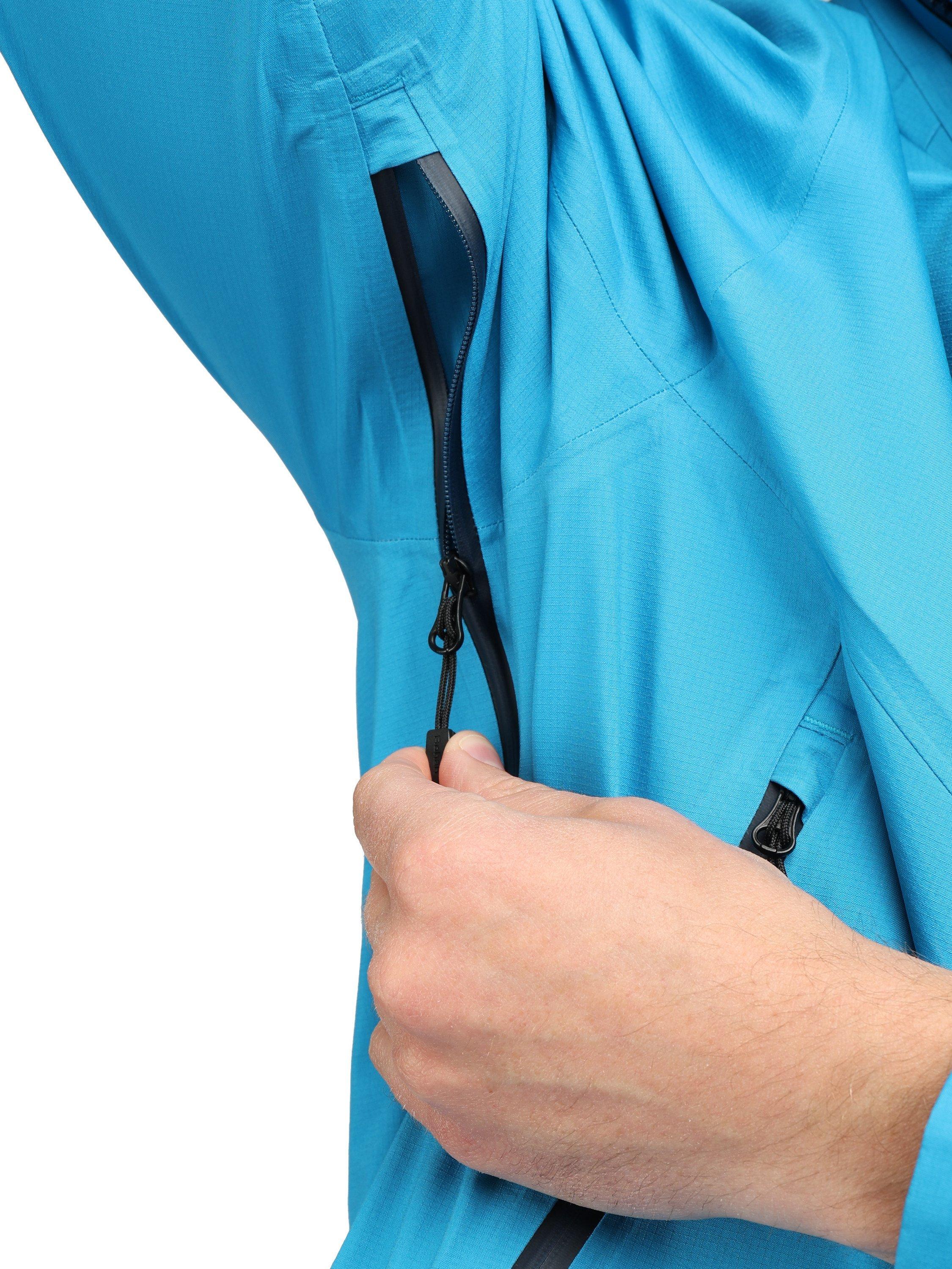 Product image 7 of 9, which shows Rohan Men's Valen Hooded Hiking Jacket, Polar Blue, S