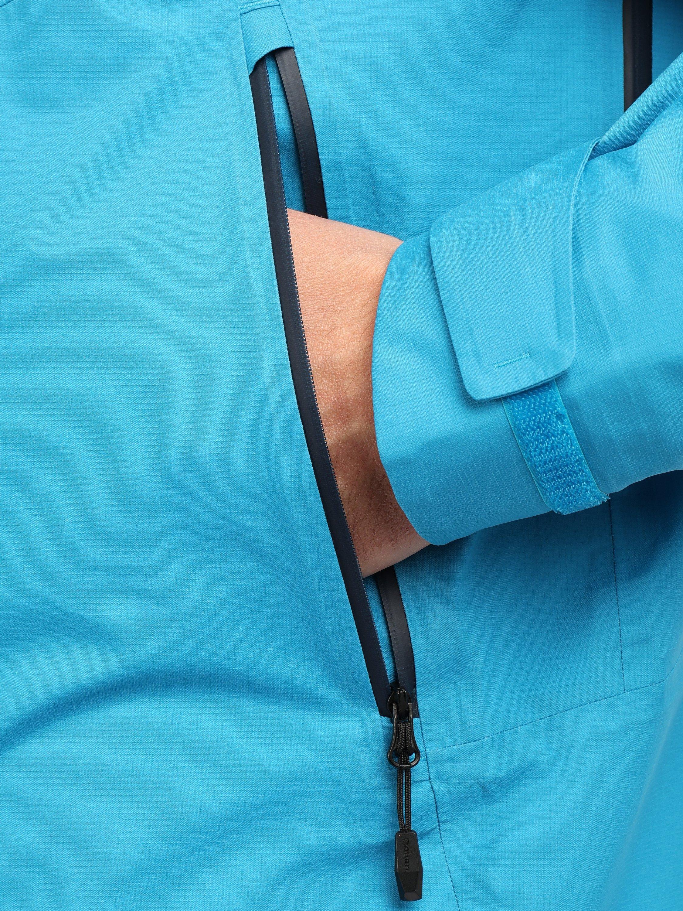 Product image 9 of 9, which shows Rohan Men's Valen Hooded Hiking Jacket, Polar Blue, S