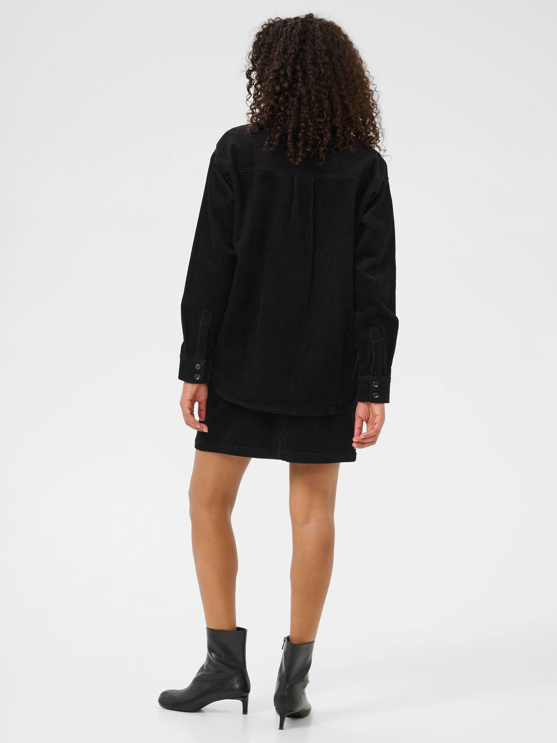 Product image 2 of 6, which shows KAFFE KAkerstin Cotton Shirt, Black, 8