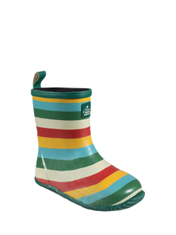 Little Green Radicals Kids' Rainbow Wellington Boots, Multi