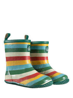 Little Green Radicals Kids' Rainbow Wellington Boots - view 2, Multi