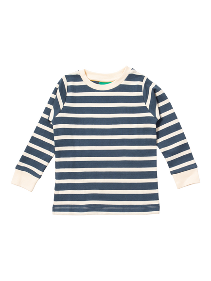 Little Green Radicals Kids' Organic Cotton Stripe Pyjamas - view 2, Blue