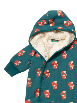 Little Green Radicals Kids' Fox Snowsuit, Blue/Multi - view 2, Blue/Multi
