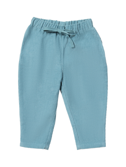 Little Green Radicals Kids' Corduroy Comfy Trousers, Blue