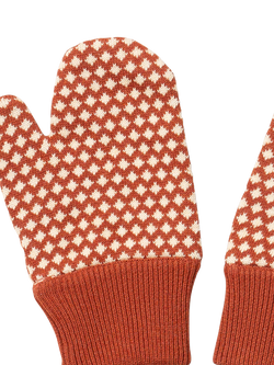 Little Green Radicals Kids' Cotton Gloves, Ginger - view 2, Ginger