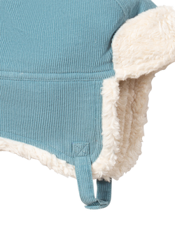 Little Green Radicals Kids' Ginger Cosy Hat - view 2, Blue