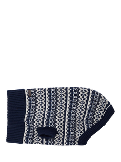Barbour Marlow Fair Isle Dog Jumper, Navy, Navy