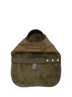 Barbour Brampton Quilted Dog Coat, Green Olive - view 2, Green Olive