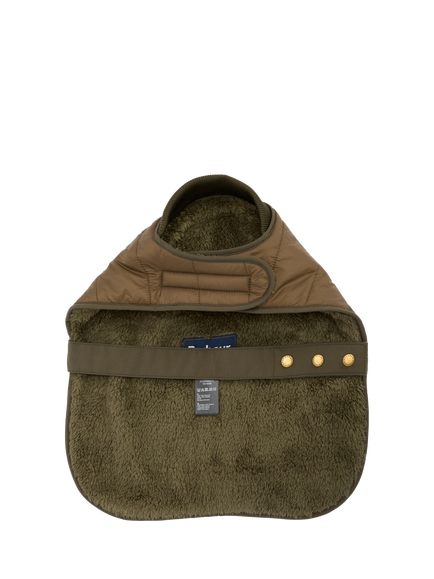 Barbour Brampton Quilted Dog Coat, Green Olive - view 2, Green Olive