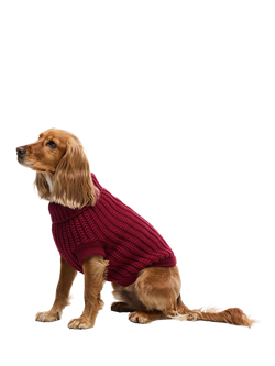 Barbour Saltburn Dog Jumper, Dark Red, Dark Red