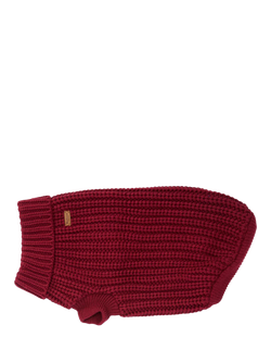 Barbour Saltburn Dog Jumper, Dark Red - view 2, Dark Red