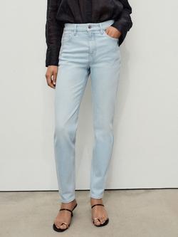 Mango Newmom High Rise Jeans - view 2, Light Blue