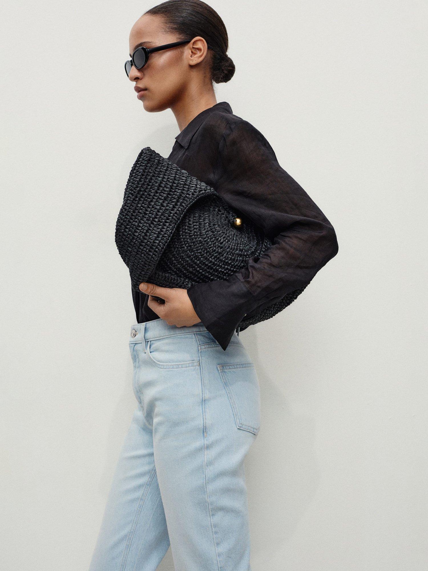 Product image 3 of 7, which shows Mango Newmom High Rise Jeans, Light Blue, 10