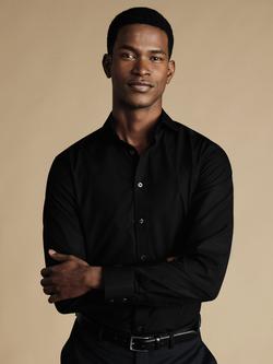 Charles Tyrwhitt Regular Fit Cotton Shirt, Black