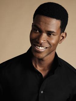 Charles Tyrwhitt Regular Fit Cotton Shirt - view 2, Black