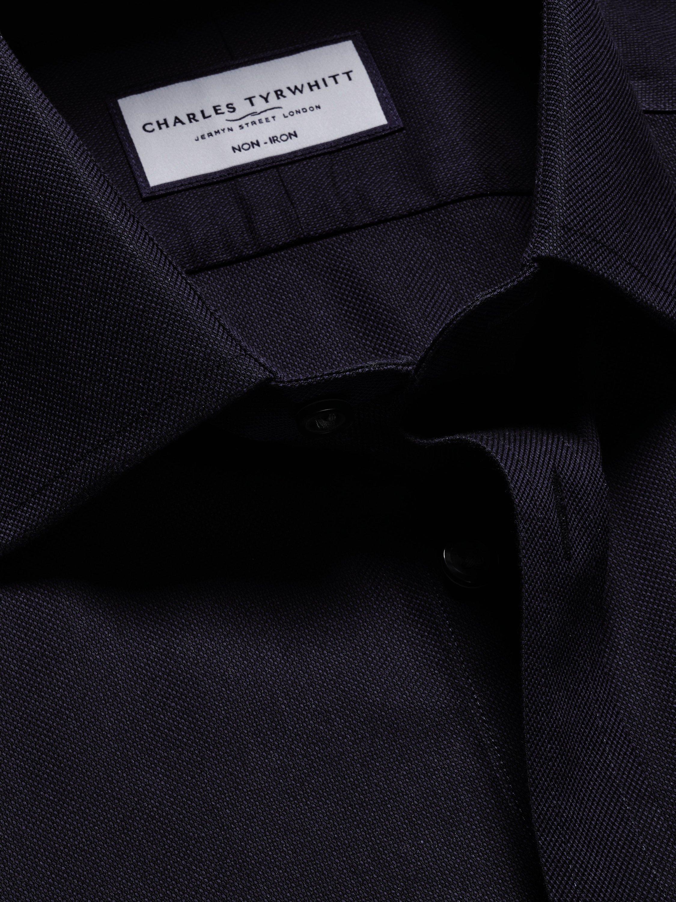 Product image 4 of 6, which shows Charles Tyrwhitt Slim Fit Cotton Shirt, Navy, 16/35