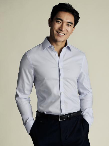 Charles Tyrwhitt Slim Fit Cotton Shirt, Ice Blue
