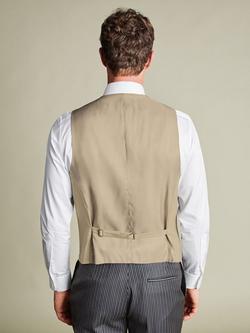 Charles Tyrwhitt Double Breasted Wool Waistcoat - view 2, Sand