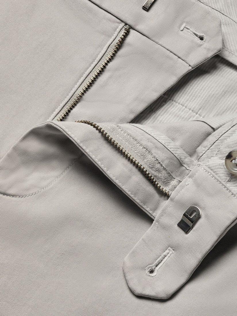 Product image 3 of 5, which shows Charles Tyrwhitt Slim Fit Cotton Blend Trousers, Silver Grey, 30S