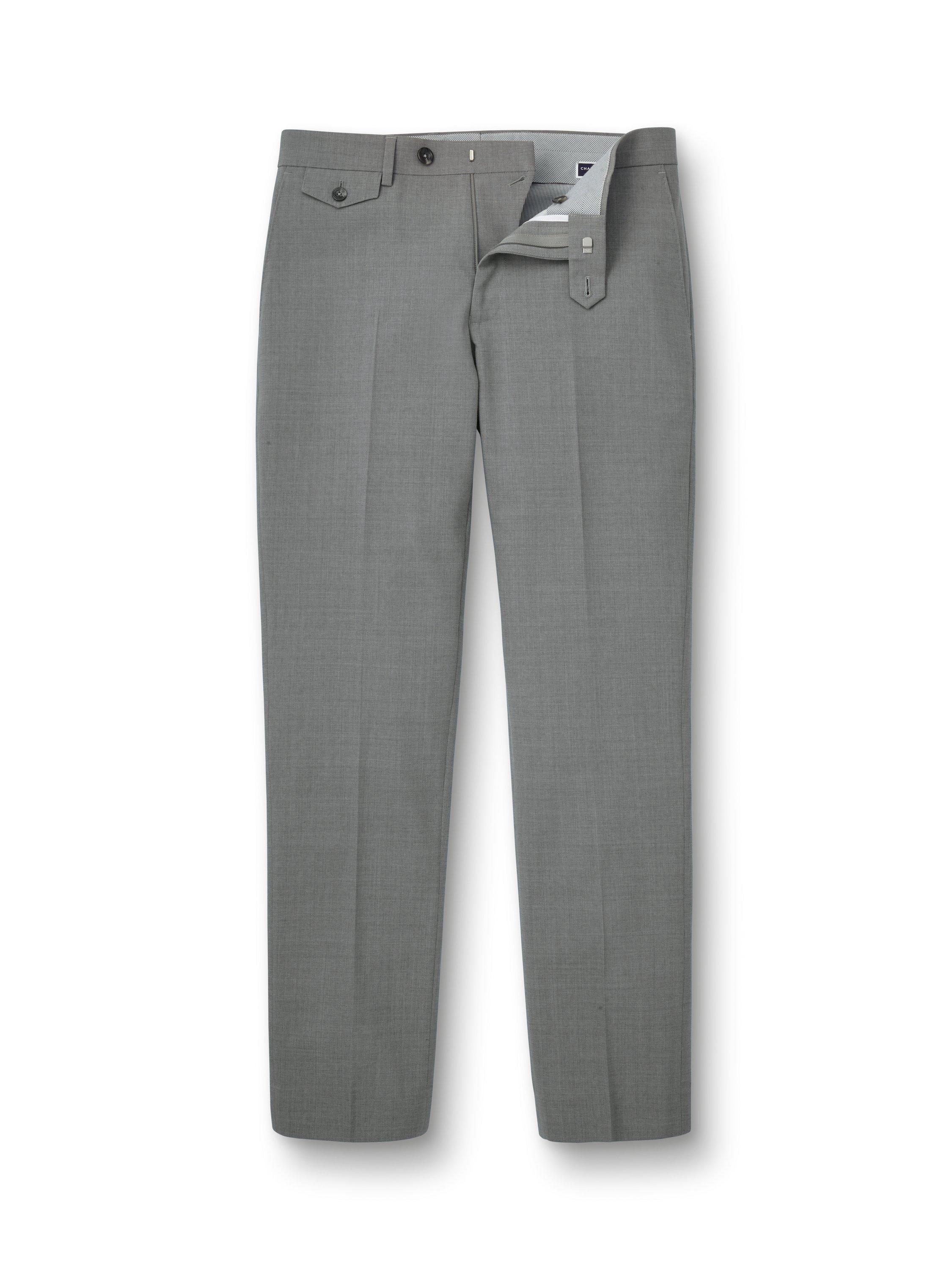 Product image 5 of 5, which shows Charles Tyrwhitt Slim Fit Wool Blend Trousers, Grey, 30S