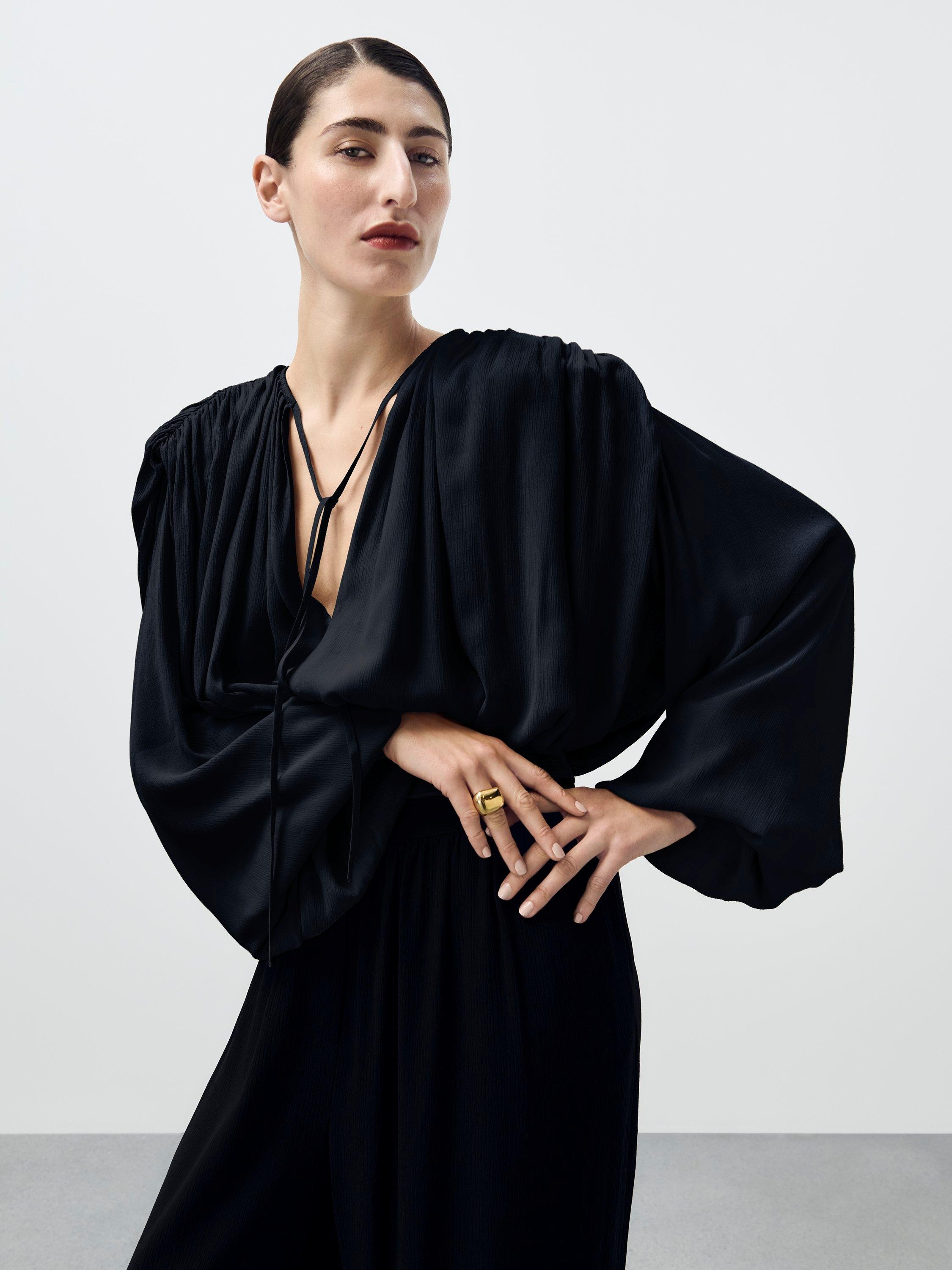 Product image 3 of 3, which shows AND/OR Harem Trousers, Black, 6